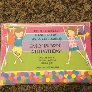 Birthday invitations